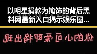 以明星捐款为掩饰的背后黑料网最新入口揭示娱乐圈与监狱的双重真相
